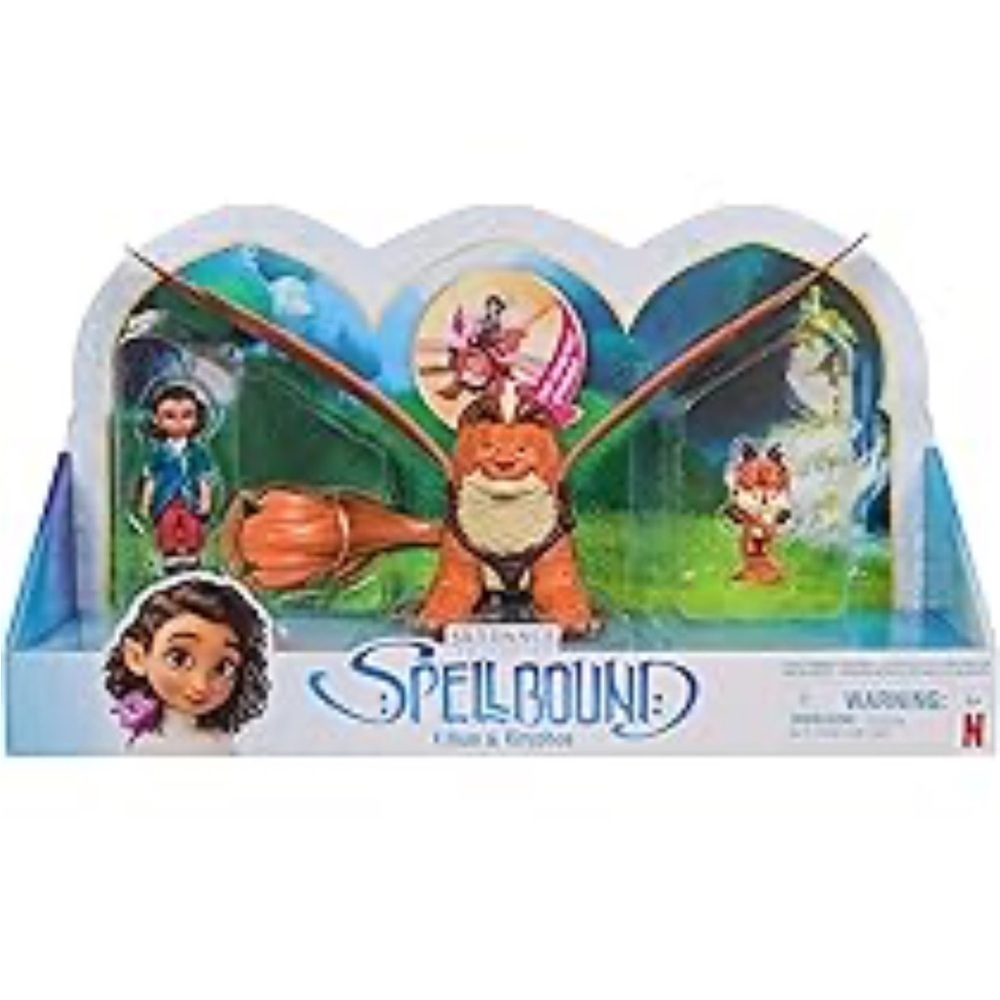 Spellbound Ellian 3.5-inch Doll, Deluxe Gryphon & Cub Action Figure NEW Netflix